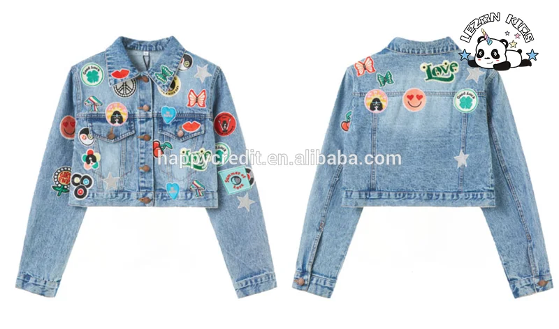 LEZONKIDS - Customizable Teenage Suit Skirt and Denim Jacket Boutique Girl Kids Clothing Sets